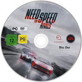 Cartridge artwork for Need For Speed Rivals on the Microsoft Windows.