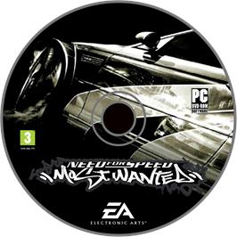 Cartridge artwork for Need for Speed - Most Wanted (Black Edition) on the Microsoft Windows.