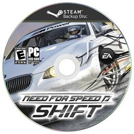 Cartridge artwork for Need for Speed Shift on the Microsoft Windows.