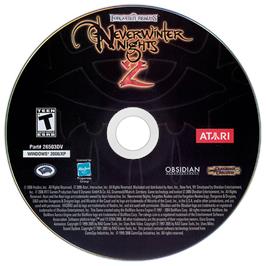 Cartridge artwork for Neverwinter Nights 2 on the Microsoft Windows.