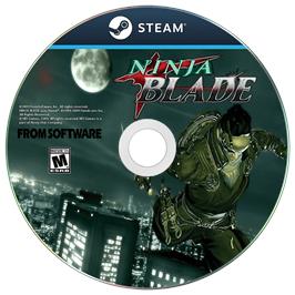Cartridge artwork for Ninja Blade on the Microsoft Windows.