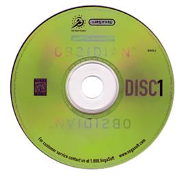 Cartridge artwork for Obsidian on the Microsoft Windows.