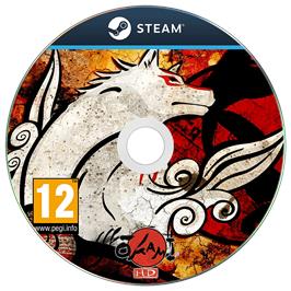 Cartridge artwork for Okami HD on the Microsoft Windows.
