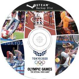 Cartridge artwork for Olympic Games Tokyo 2020 - The Official Video Game on the Microsoft Windows.
