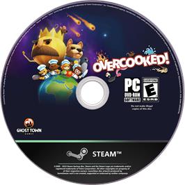 Cartridge artwork for Overcooked! on the Microsoft Windows.