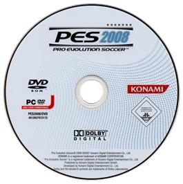 Cartridge artwork for PES 2008 - Pro Evolution Soccer on the Microsoft Windows.