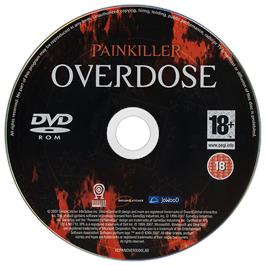 Cartridge artwork for Painkiller - Overdose on the Microsoft Windows.