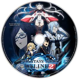 Cartridge artwork for Phantasy Star Online 2 on the Microsoft Windows.