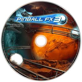 Cartridge artwork for Pinball FX3 on the Microsoft Windows.