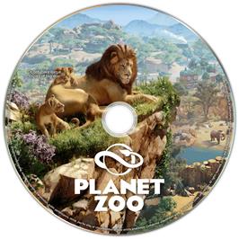 Cartridge artwork for Planet Zoo on the Microsoft Windows.