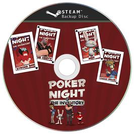 Cartridge artwork for Poker Night at the Inventory on the Microsoft Windows.