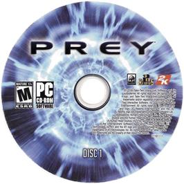 Cartridge artwork for Prey (2006) on the Microsoft Windows.