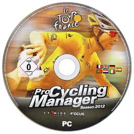 Cartridge artwork for Pro Cycling Manager - Season 2012 on the Microsoft Windows.