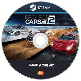Cartridge artwork for Project Cars 2 (Deluxe Edition) on the Microsoft Windows.