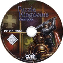 Cartridge artwork for Puzzle Kingdoms on the Microsoft Windows.