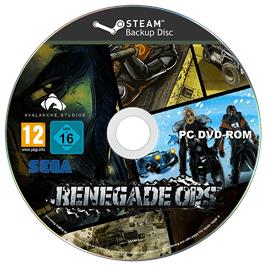 Cartridge artwork for Renegade Ops on the Microsoft Windows.