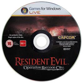 Cartridge artwork for Resident Evil - Operation Raccoon City on the Microsoft Windows.