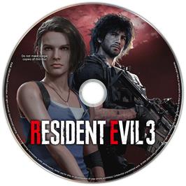Cartridge artwork for Resident Evil 3 on the Microsoft Windows.