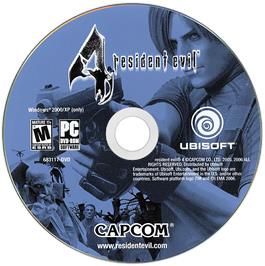 Cartridge artwork for Resident Evil 4 on the Microsoft Windows.