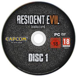 Cartridge artwork for Resident Evil 7 - Biohazard (Deluxe Edition) on the Microsoft Windows.
