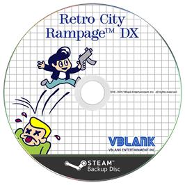 Cartridge artwork for Retro City Rampage - DX on the Microsoft Windows.