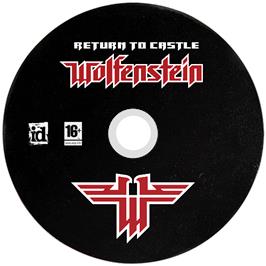 Cartridge artwork for Return to Castle Wolfenstein on the Microsoft Windows.