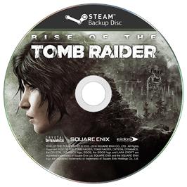 Cartridge artwork for Rise Of The Tomb Raider on the Microsoft Windows.