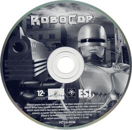 Cartridge artwork for RoboCop on the Microsoft Windows.