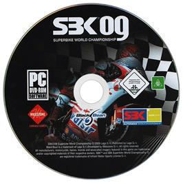 Cartridge artwork for SBK 09 - Superbike World Championship on the Microsoft Windows.