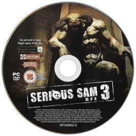 Cartridge artwork for Serious Sam 3 - BFE (Deluxe Edition) on the Microsoft Windows.