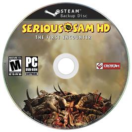 Cartridge artwork for Serious Sam HD on the Microsoft Windows.