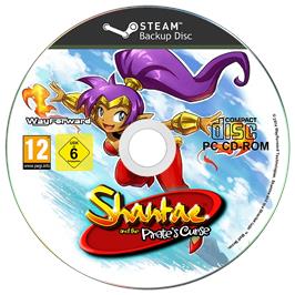 Cartridge artwork for Shantae and the Pirate's Curse on the Microsoft Windows.