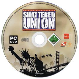 Cartridge artwork for Shattered Union on the Microsoft Windows.
