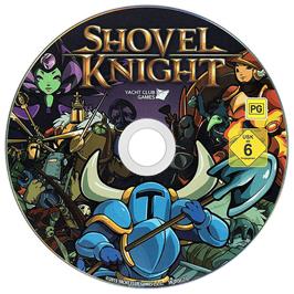 Cartridge artwork for Shovel Knight on the Microsoft Windows.