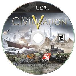Cartridge artwork for Sid Meier's Civilization V on the Microsoft Windows.