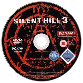 Cartridge artwork for Silent Hill 3 on the Microsoft Windows.