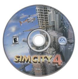 Cartridge artwork for SimCity 4 on the Microsoft Windows.