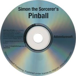 Cartridge artwork for Simon the Sorcerer's Pinball on the Microsoft Windows.