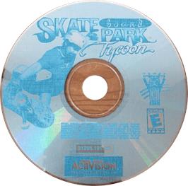 Cartridge artwork for Skateboard Park Tycoon on the Microsoft Windows.