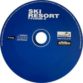 Cartridge artwork for Ski Resort Tycoon II on the Microsoft Windows.