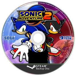 Cartridge artwork for Sonic Adventure 2 on the Microsoft Windows.