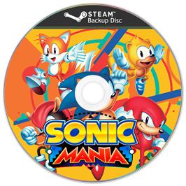 Cartridge artwork for Sonic Mania on the Microsoft Windows.