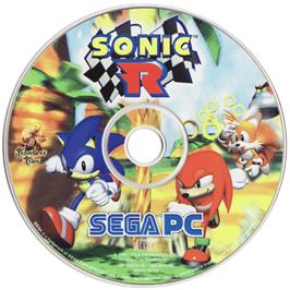 Cartridge artwork for Sonic R on the Microsoft Windows.