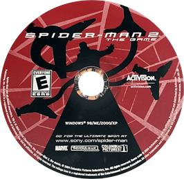 Cartridge artwork for Spider-Man (2001) on the Microsoft Windows.