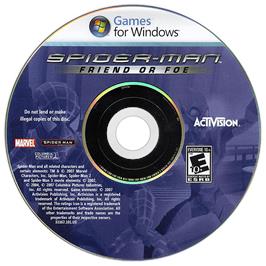Cartridge artwork for Spider-Man - Friend or Foe on the Microsoft Windows.