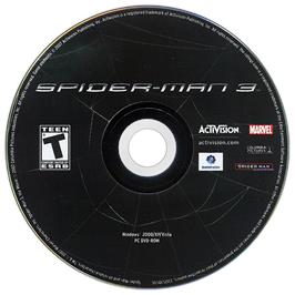 Cartridge artwork for Spider-Man 3 on the Microsoft Windows.