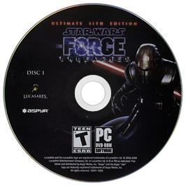 Cartridge artwork for Star Wars - The Force Unleashed - Ultimate Sith Edition on the Microsoft Windows.