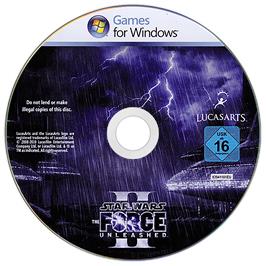 Cartridge artwork for Star Wars - The Force Unleashed II on the Microsoft Windows.