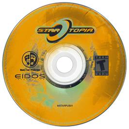 Cartridge artwork for Startopia on the Microsoft Windows.