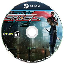 Cartridge artwork for Strider on the Microsoft Windows.
